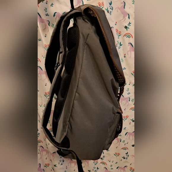 NWOT Steve Madden Grey Utility Unisex Casual School Travel Work Padded Backpack main image 8